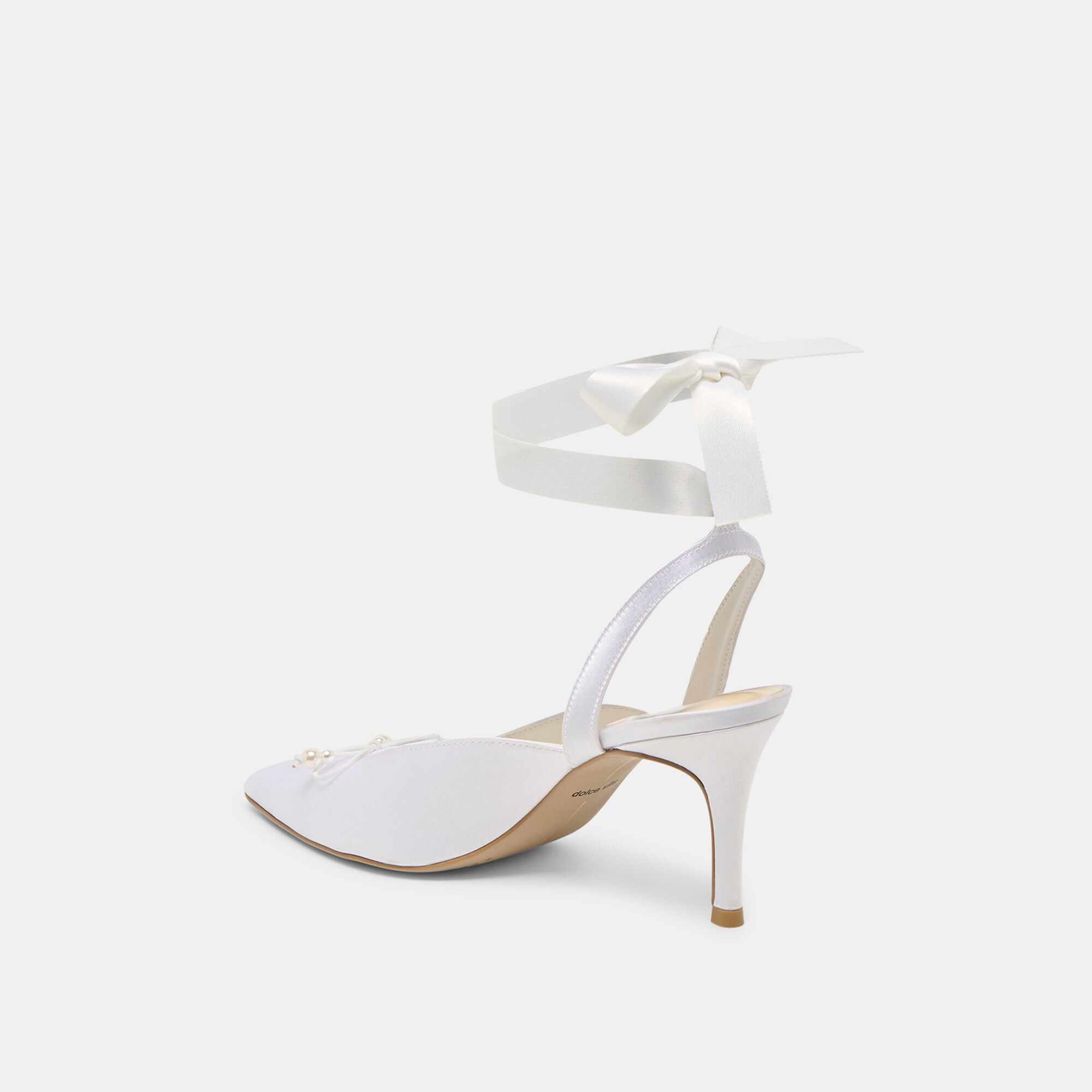 EFORA HEELS TRUE WHITE SATIN