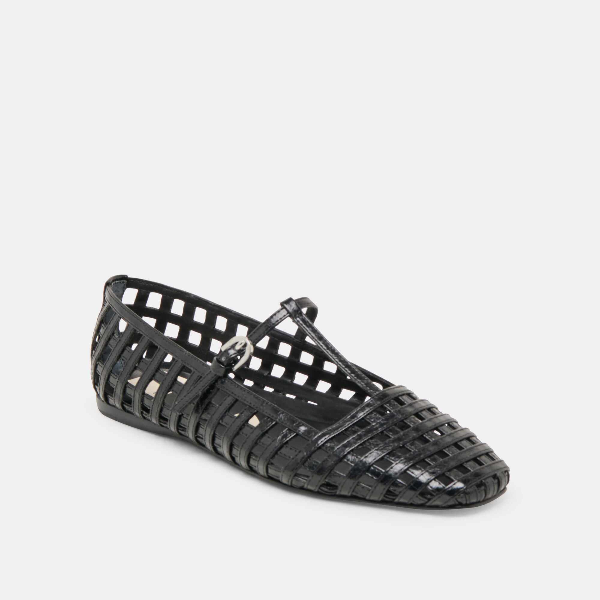RAINS BALLET FLATS BLACK STELLA