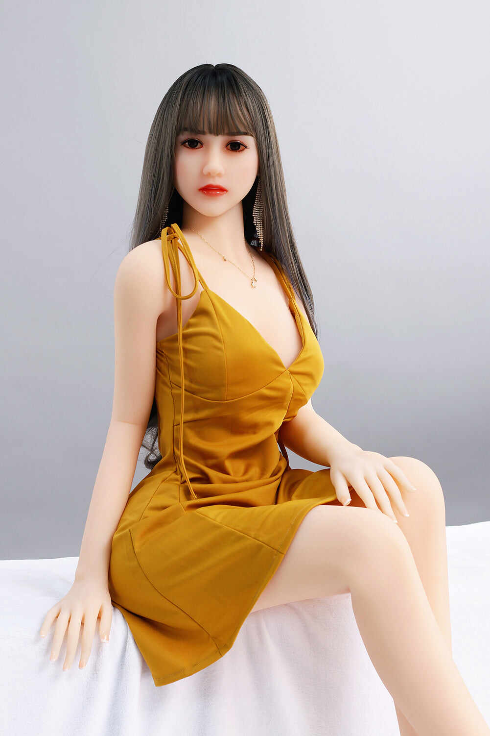 Daisy 5ft41 / 165cm 37 Head TPE  Small Breast Real Asian Full Size Sex Doll