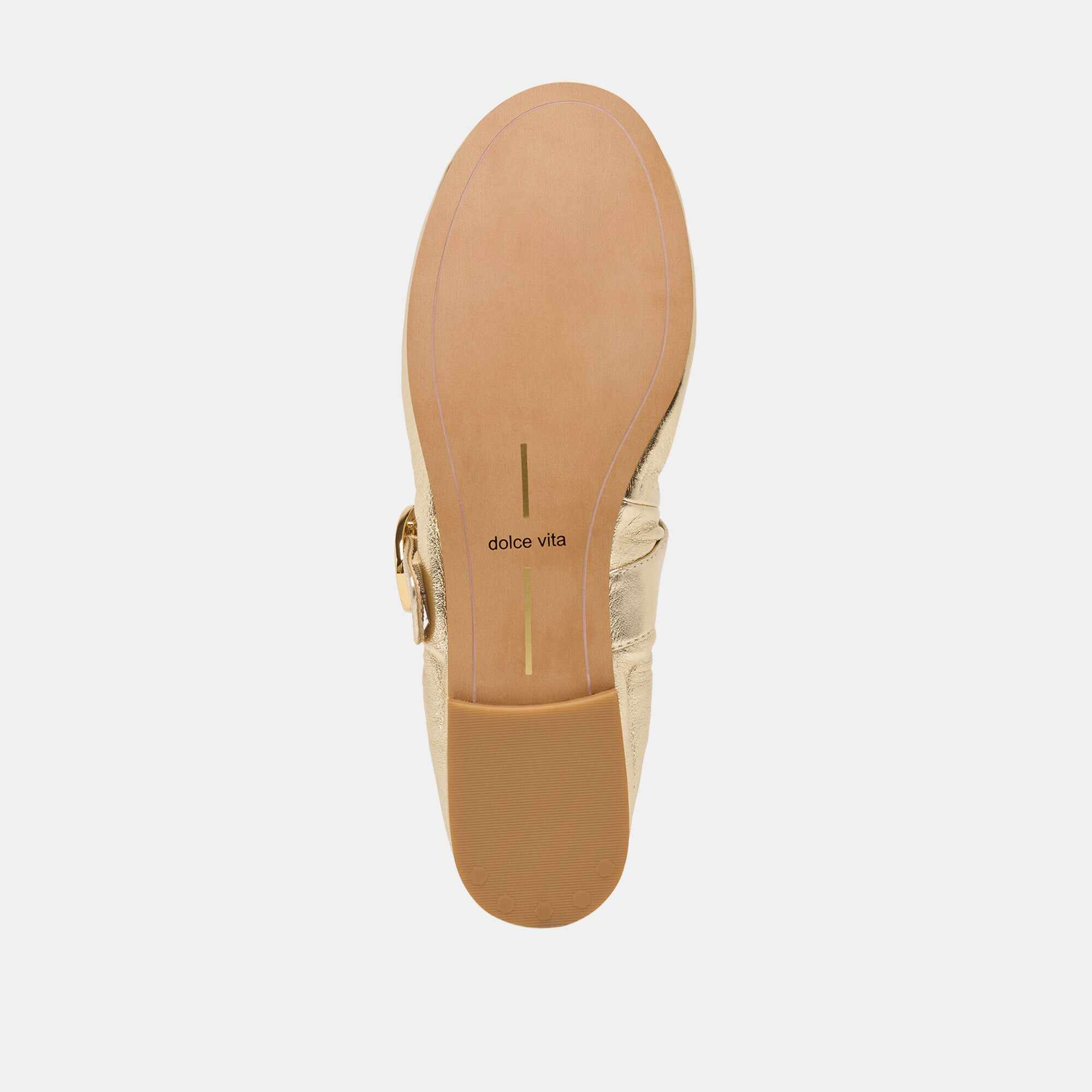 CAELY BALLET FLATS PLATINUM LEATHER