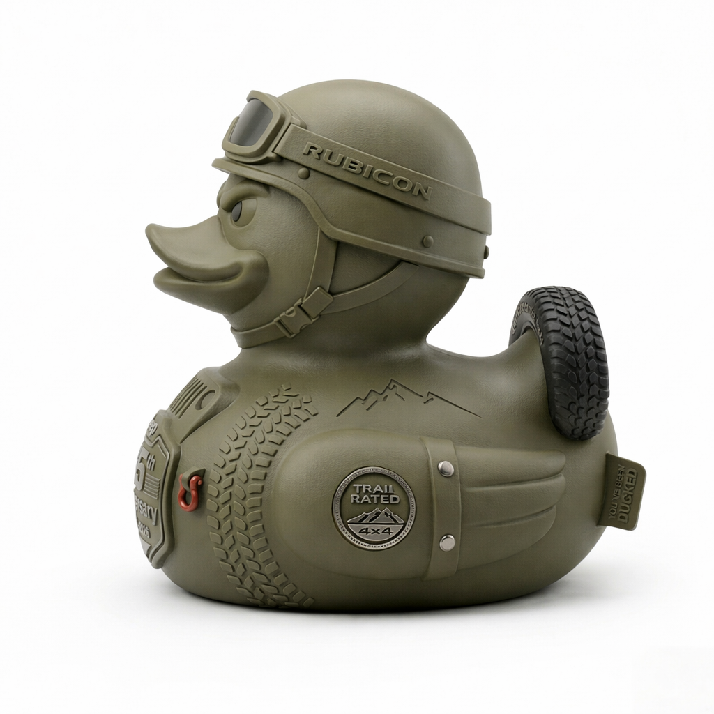 Jeep 85th Anniversary Adventure Duck | Plaid Collectible Duck Figure