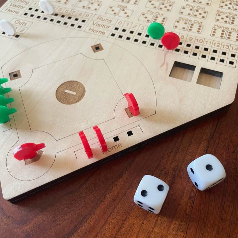 Baseball Dice Game Board