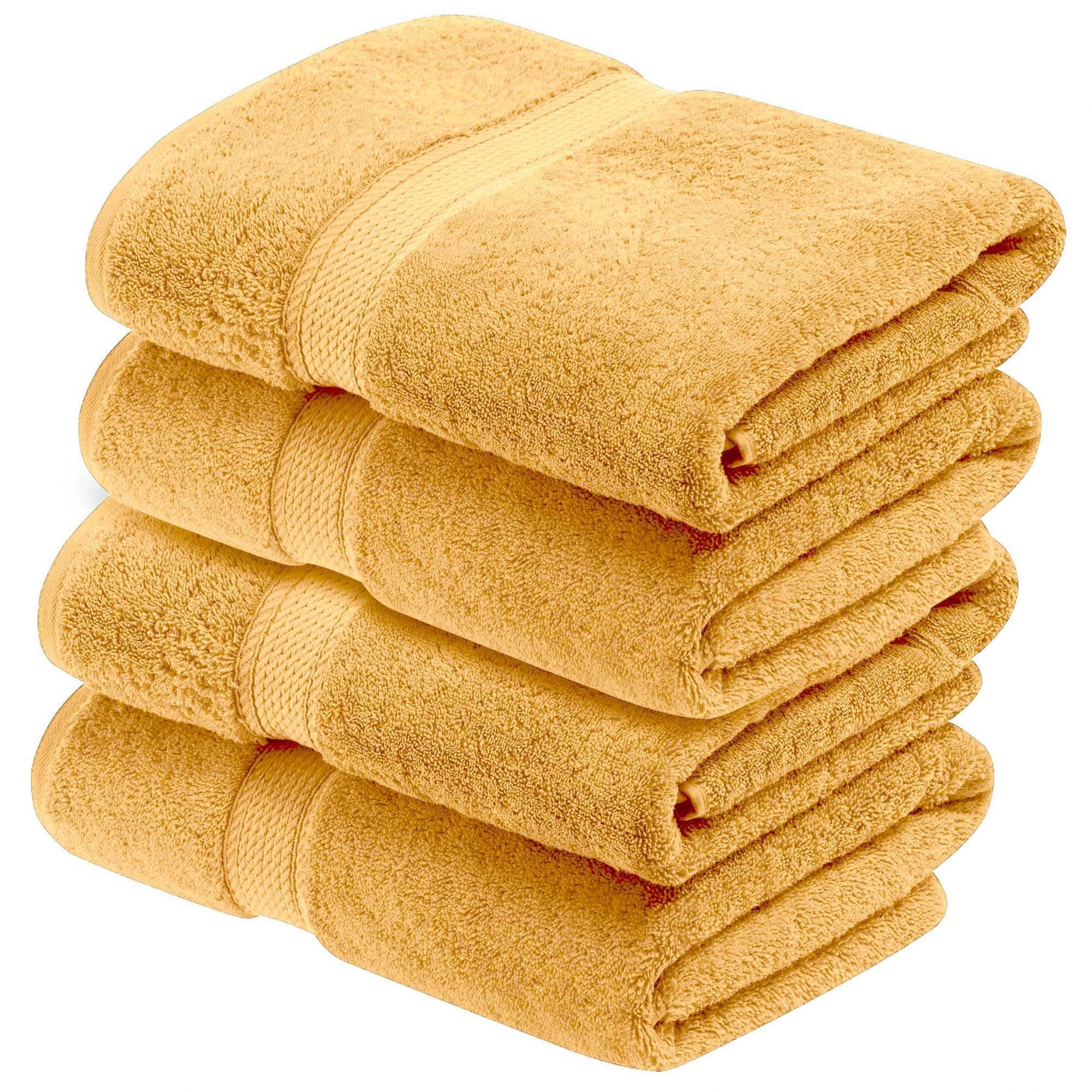 Superior Egyptian Cotton Pile Heavyweight Bath Towel Set of 4
