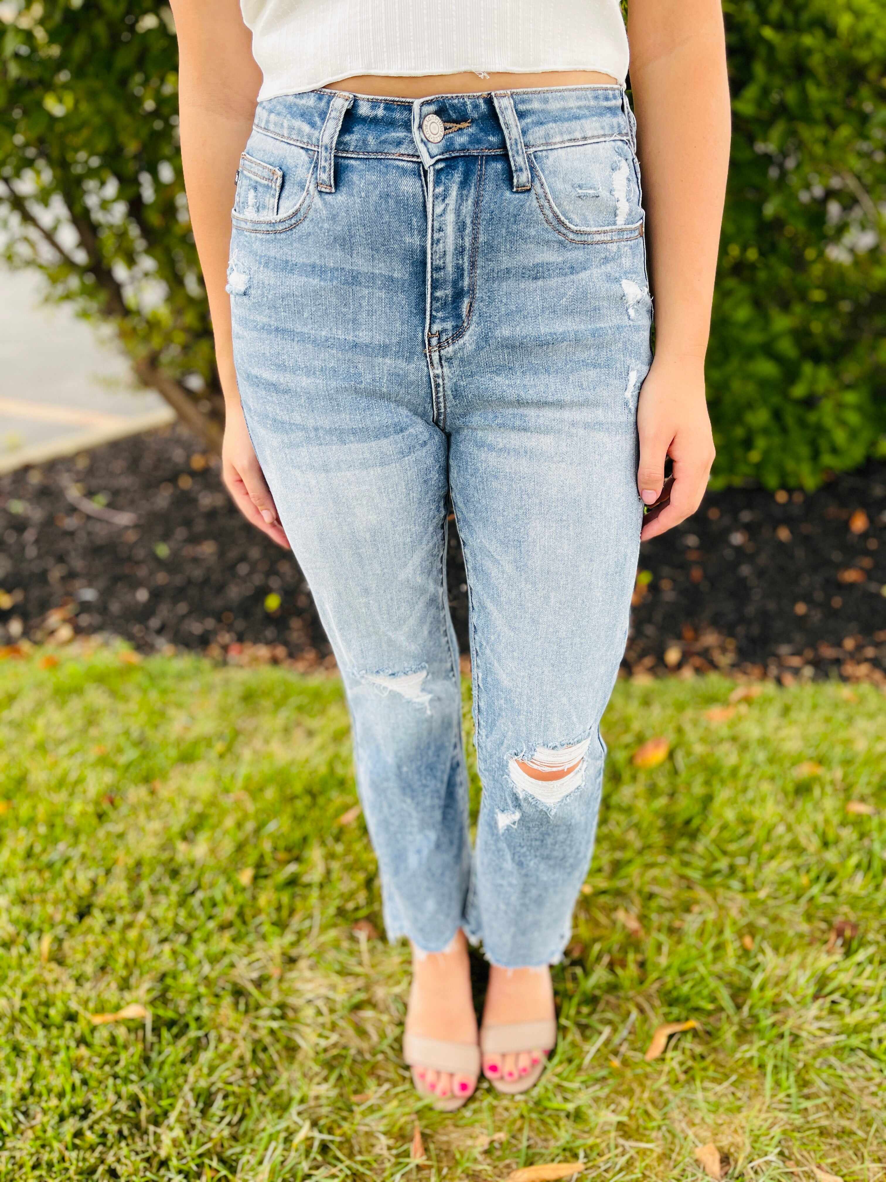 Plus/Reg More Than You Can Chew Hem Bootcut Jeans