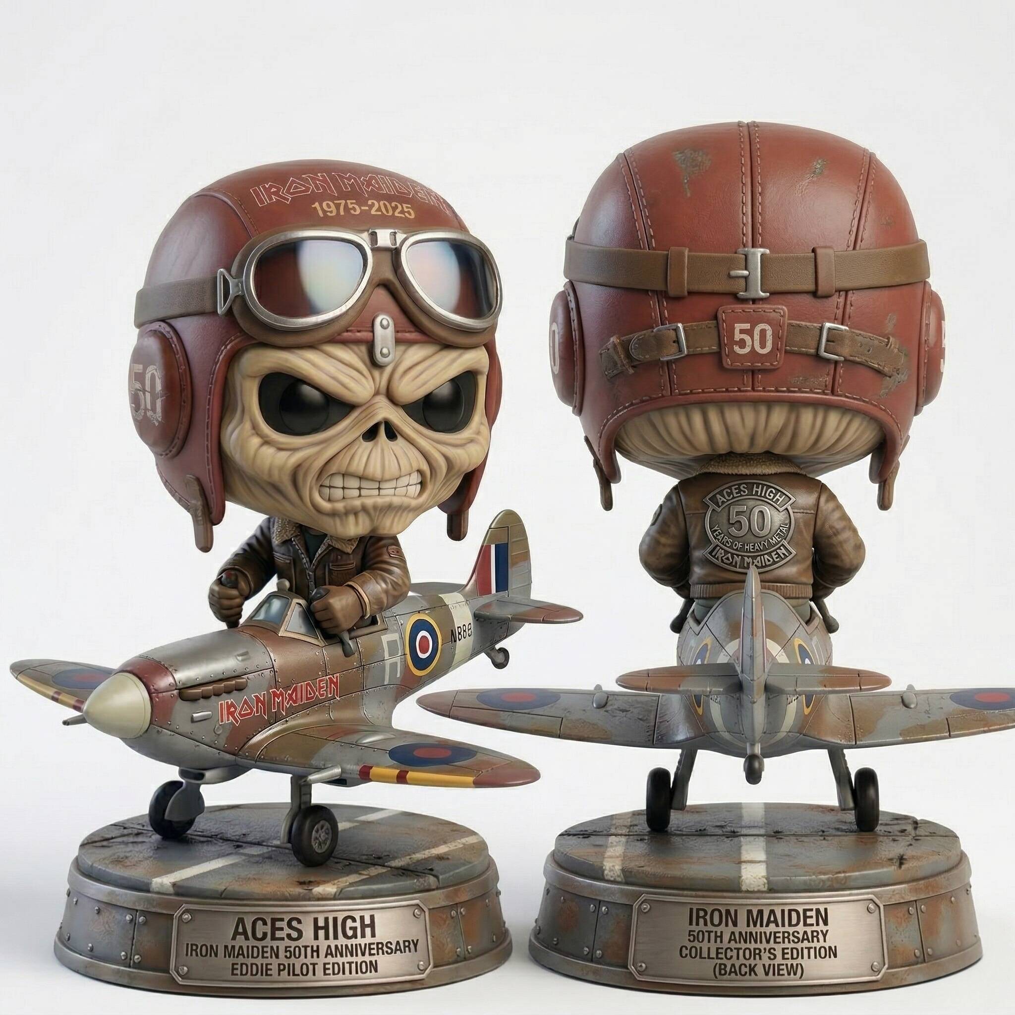 🎁Iron Maiden Aces High 50th Anniversary Eddie Pilot Funko Pop!