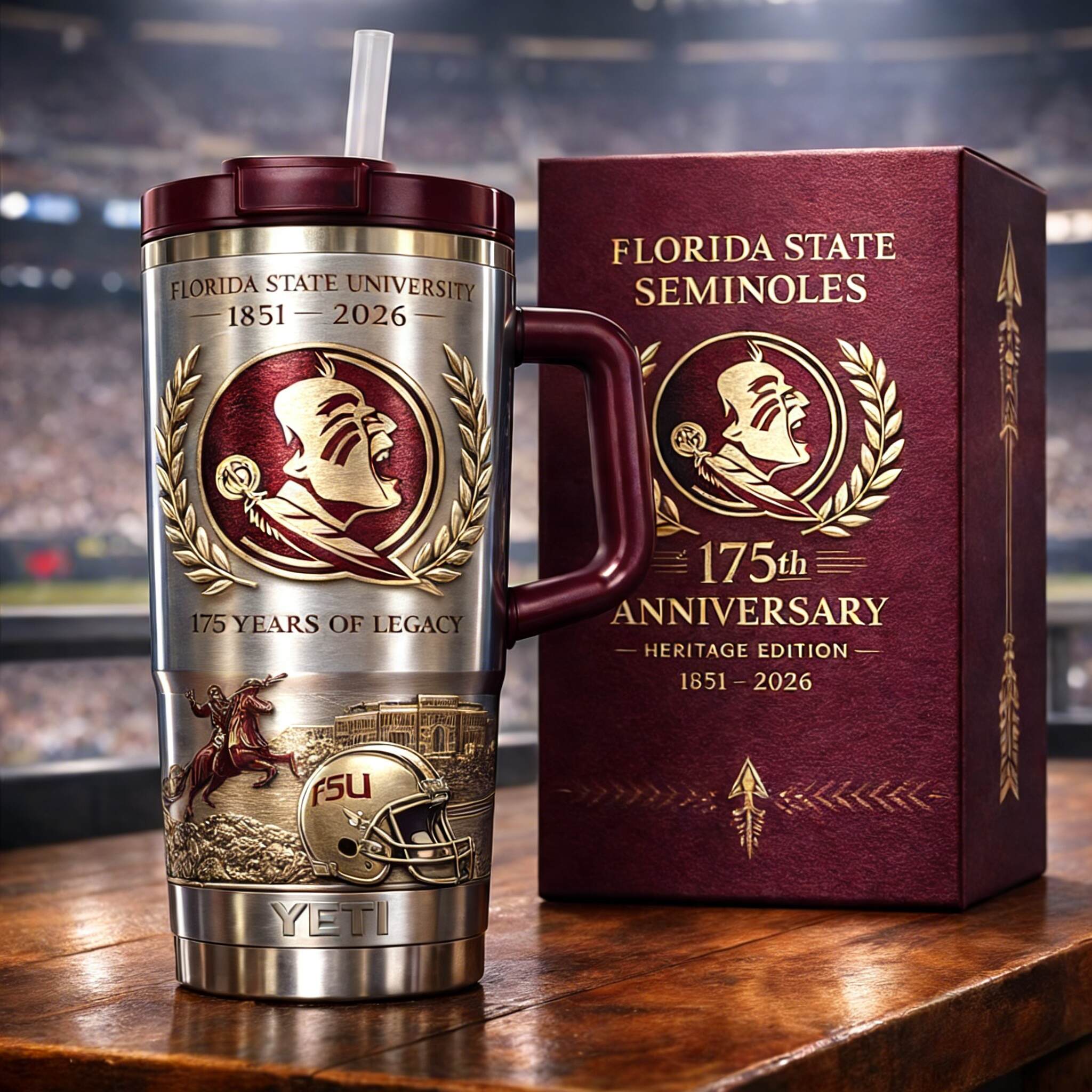 Florida State Seminoles 175th Anniversary Heritage Edition YETI Tumbler