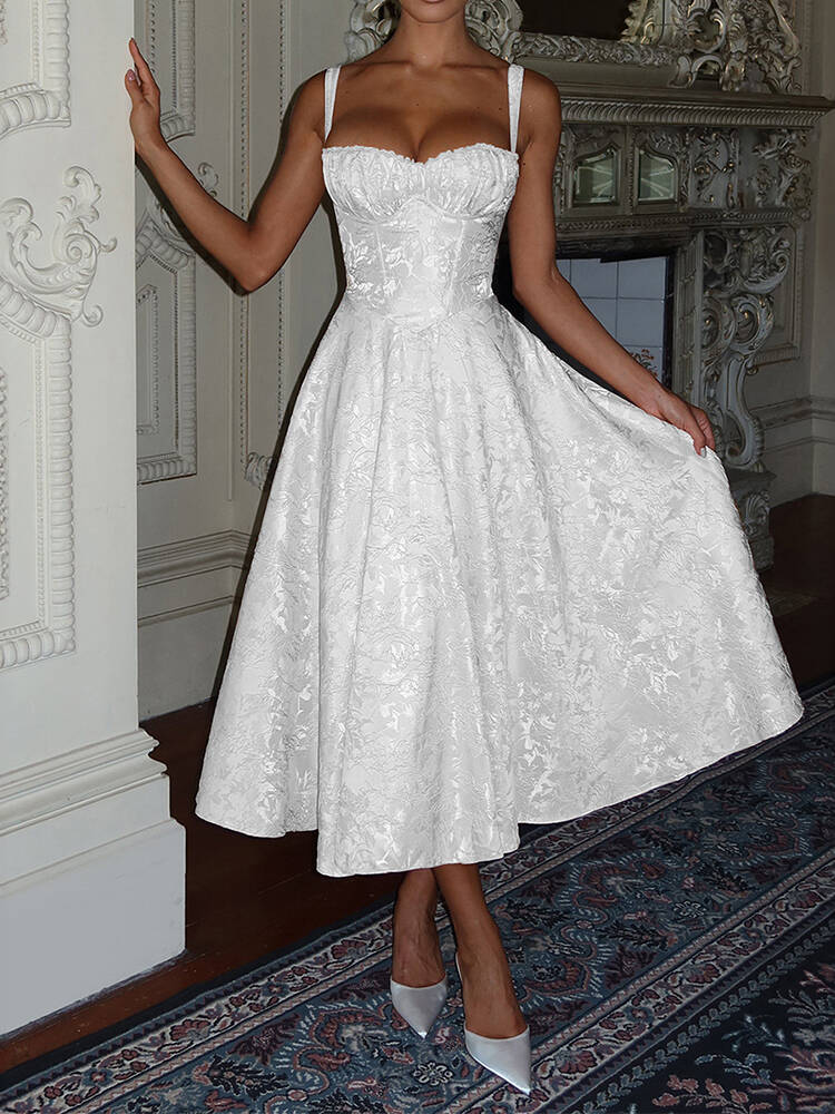 Elegant Gown Halter Maxi Dress