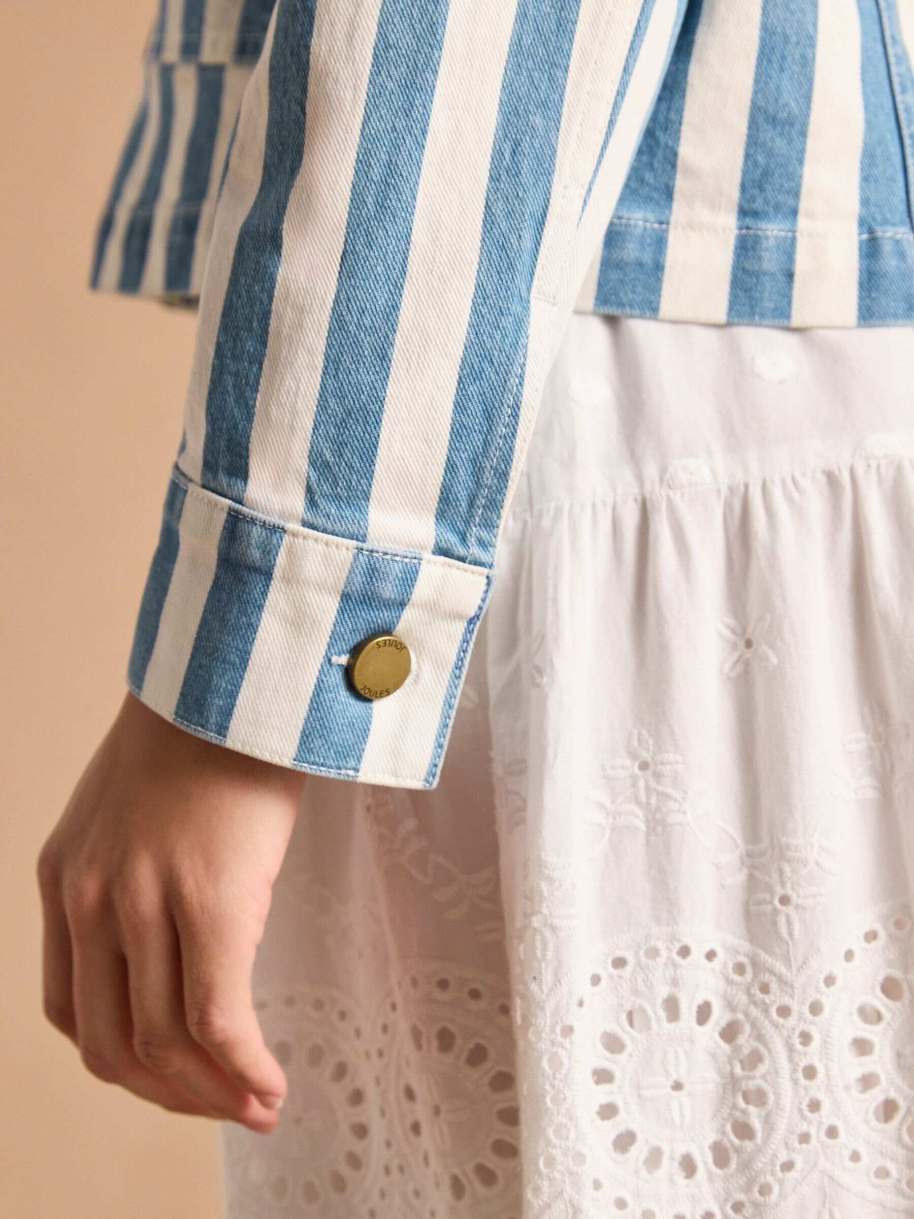 Blue Stripe Denim Jacket