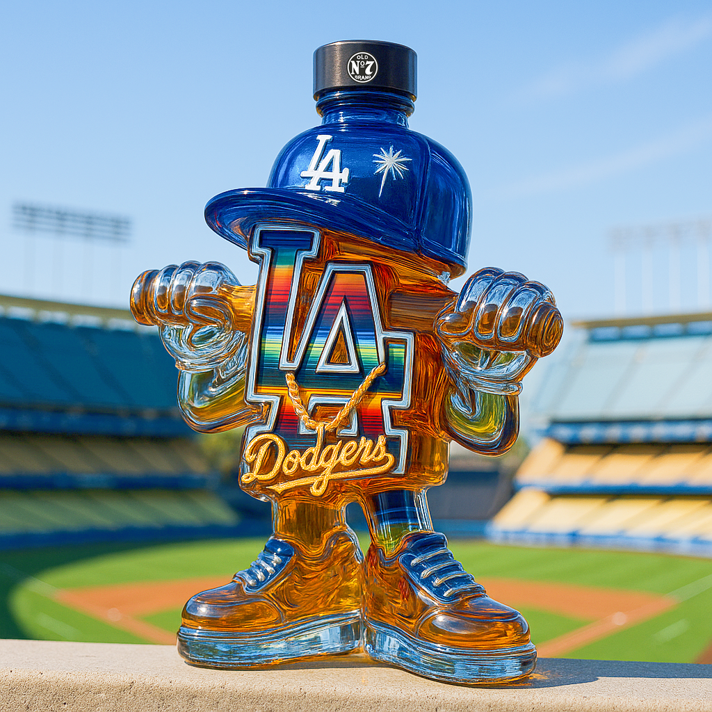 Dodgers Whiskey Bottle