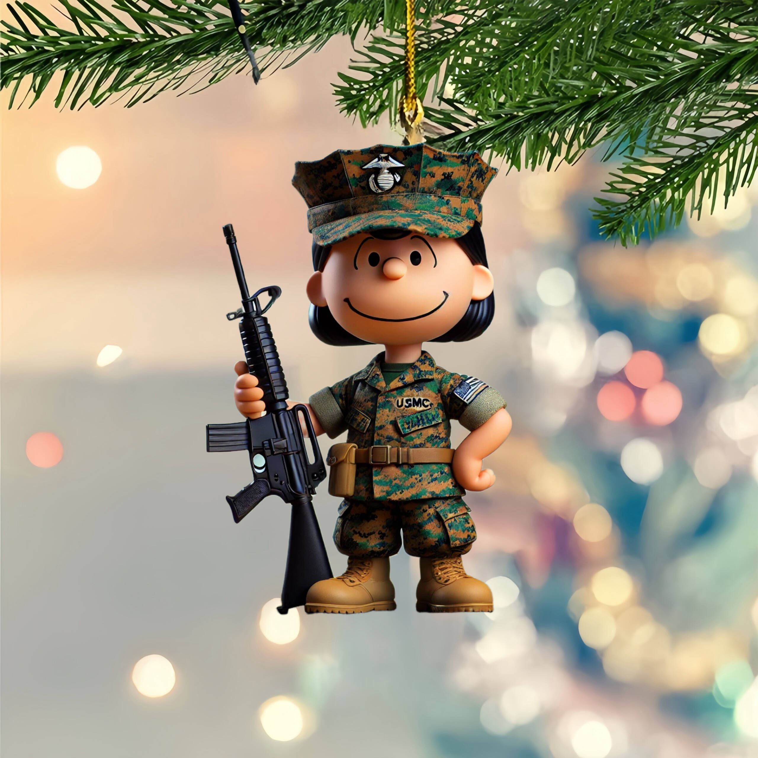 🔥LAST DAY 50% OFF- 🎖️Veteran Tribute Snooopy & lucy Ornaments
