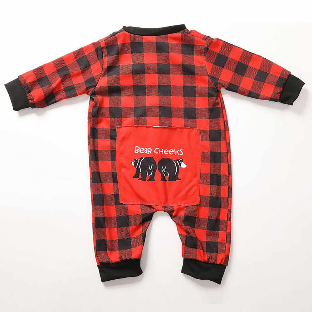 Classic Christmas Buffalo Plaid Family Matching Pajamas Sets