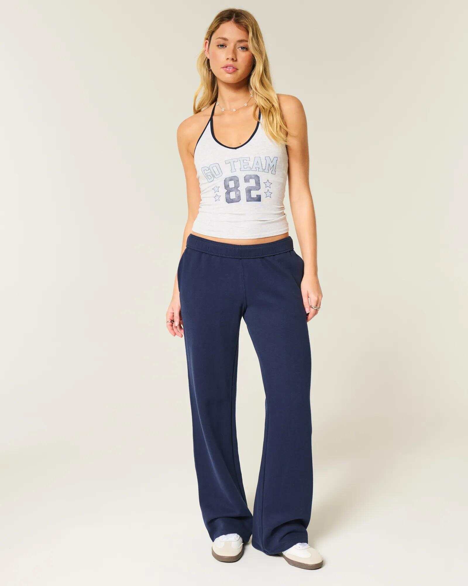 Wide-Leg Sweatpants