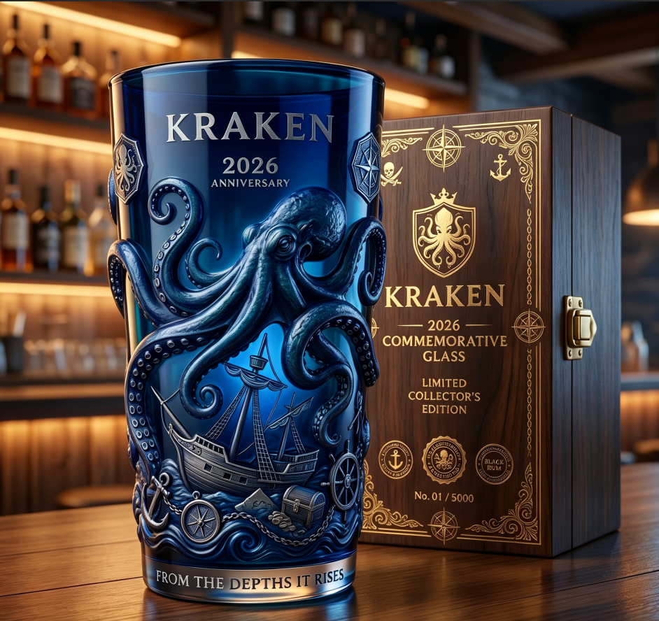 Kraken 2026 Anniversary Collector's Glass
