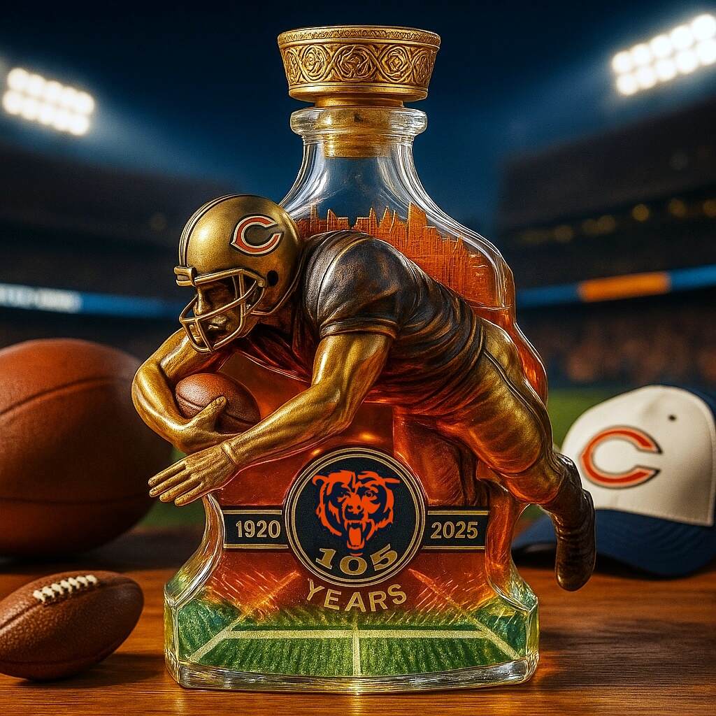 CHICAGO BEARS · 105th Anniversary Whiskey Bottle