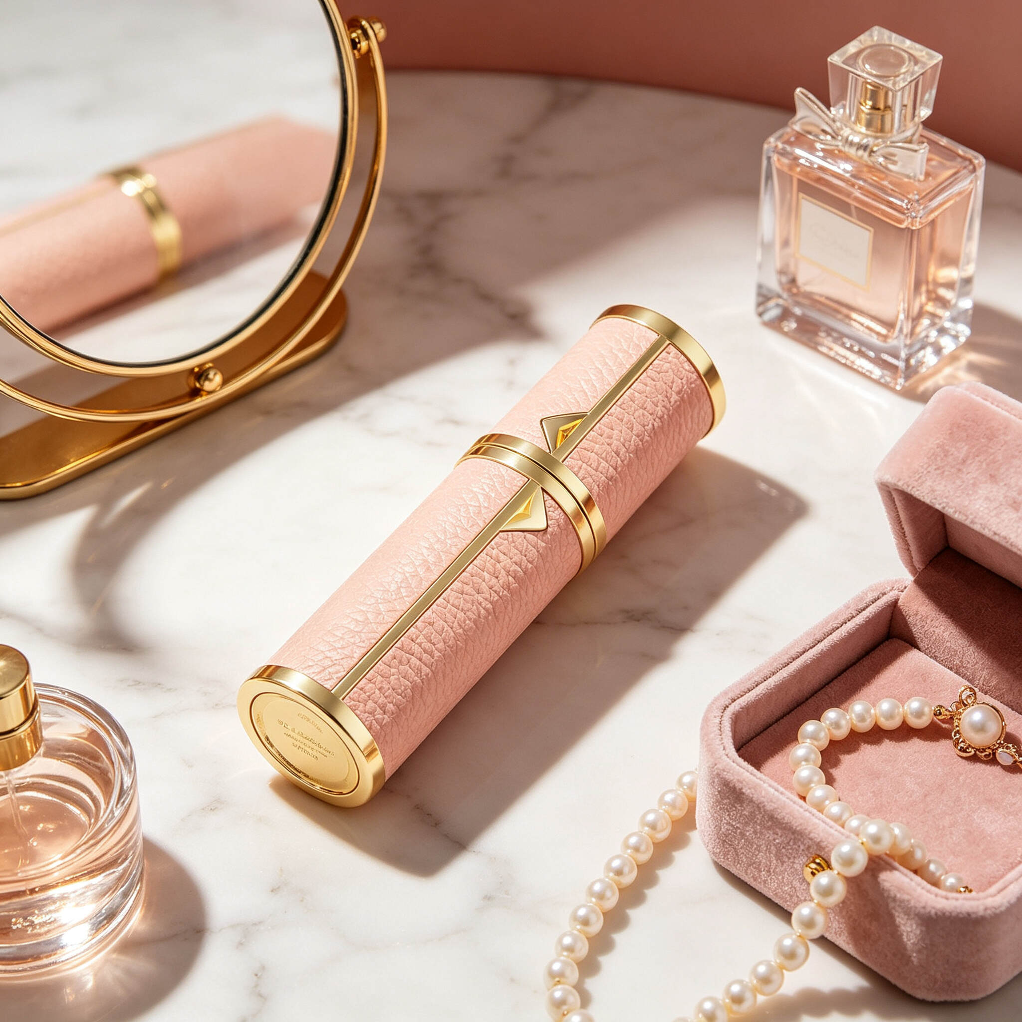 The bottom of the perfume bottle features a high-end pump for convenient and portable travel use