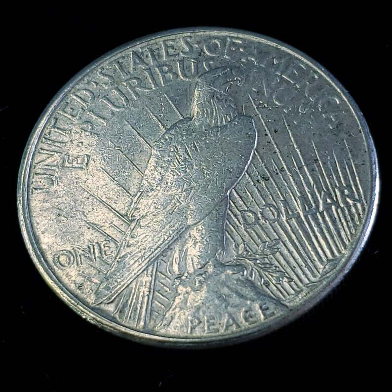 1922 S Silver Peace Dollar  AU/BU  -  Key date Lot#  968