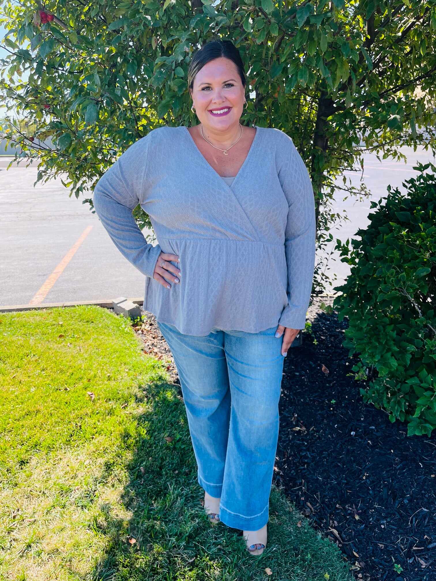 Plus/Reg Do It Again Mid-Rise Wide Leg Jeans