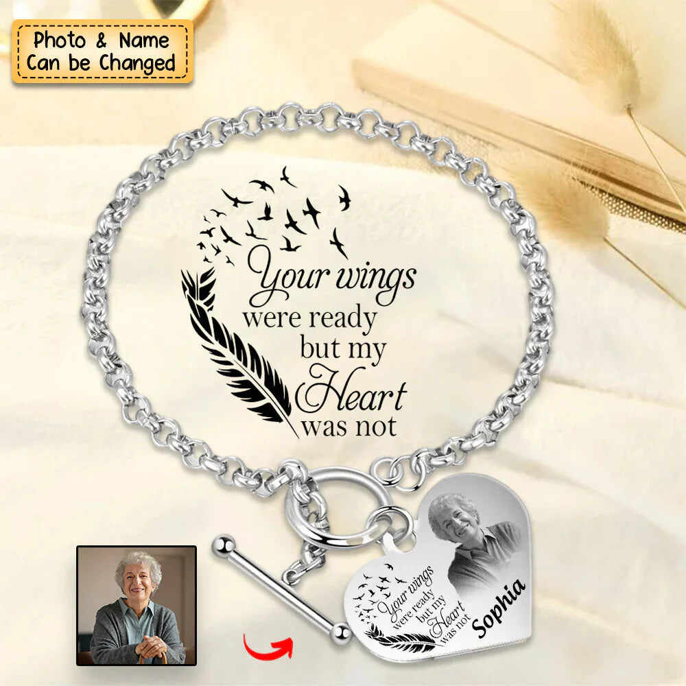 National Parents' Day❤Personalized Engraved Heart Bracelet I'm Always With You - Memorial Gift For Family, Friend