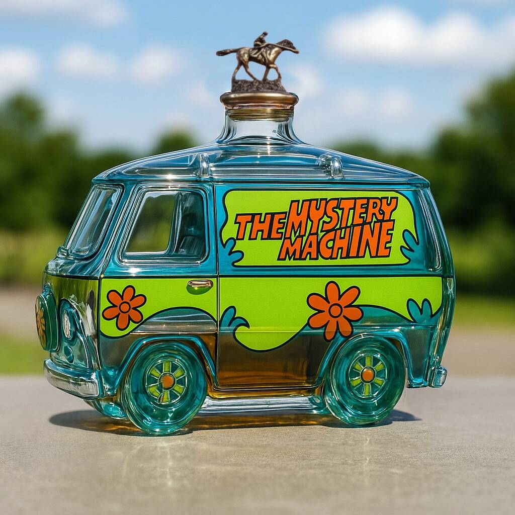 Mystery Machine Whiskey Bottle