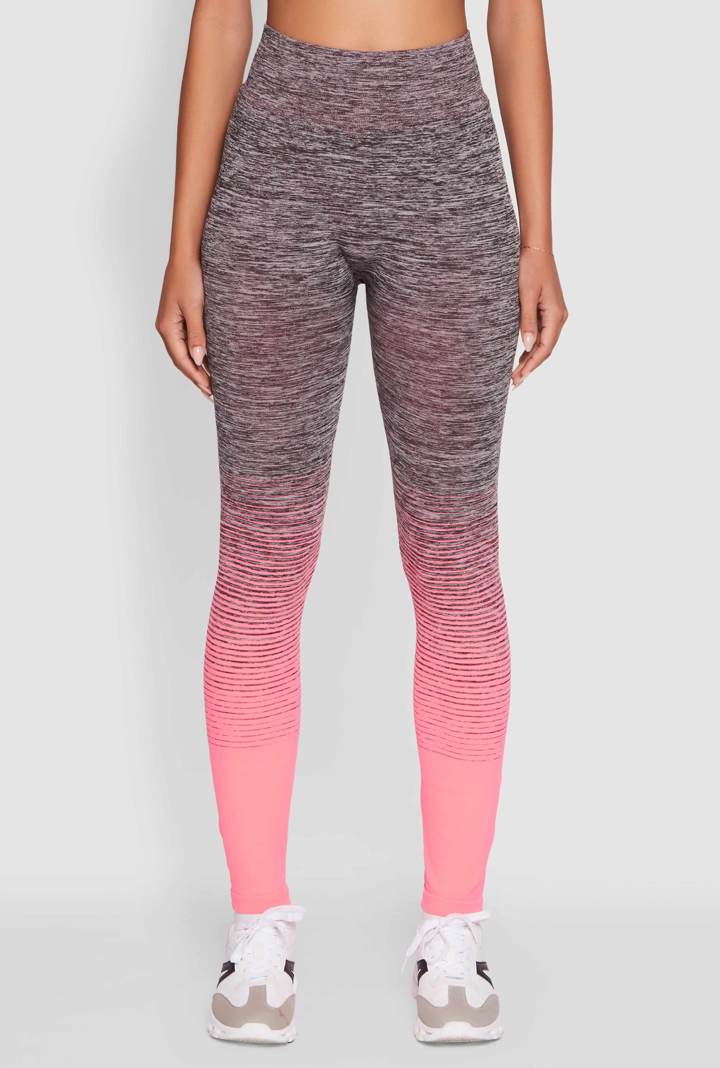 Trendy Marled Ombre Stretch Leggings