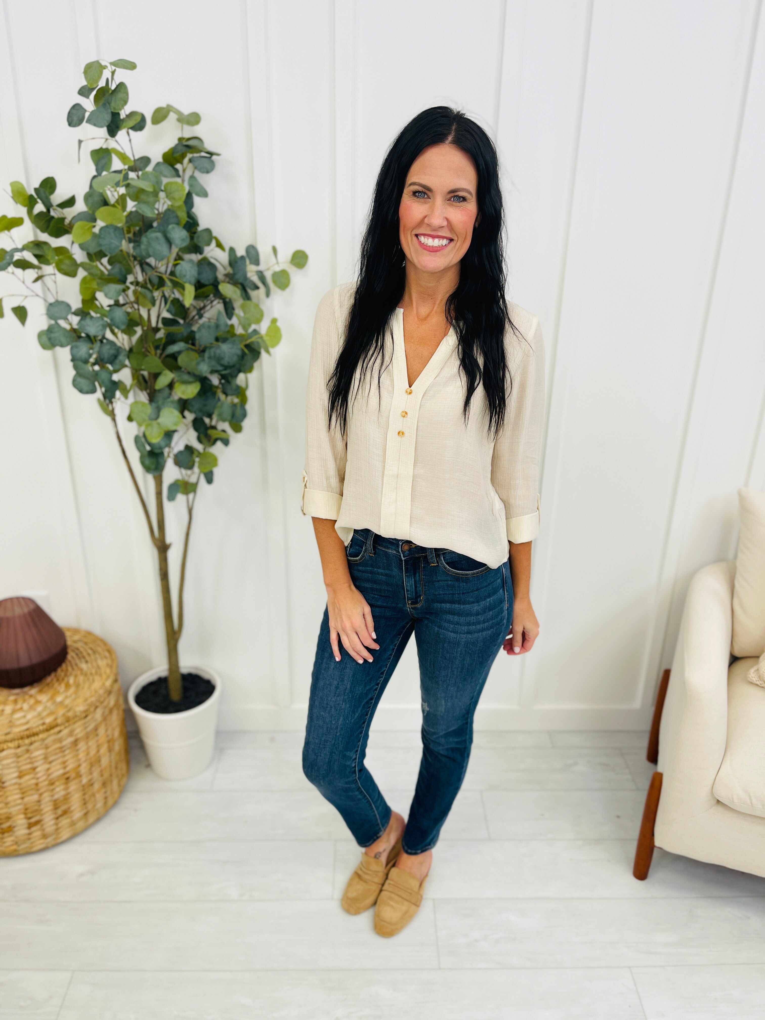 Mid Rise Plus/Reg Everyday Essential Relaxed Fit Jeans - Multiple Inseams!