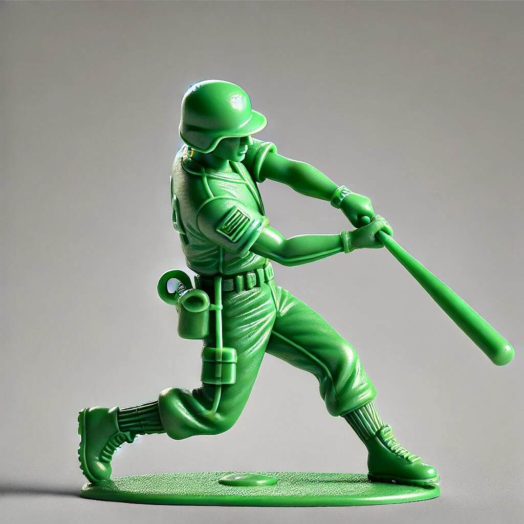 Green Army Men - Baseball Set