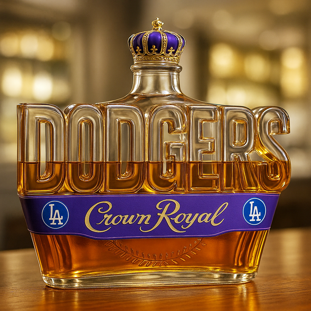 Dodgers Whiskey Bottle