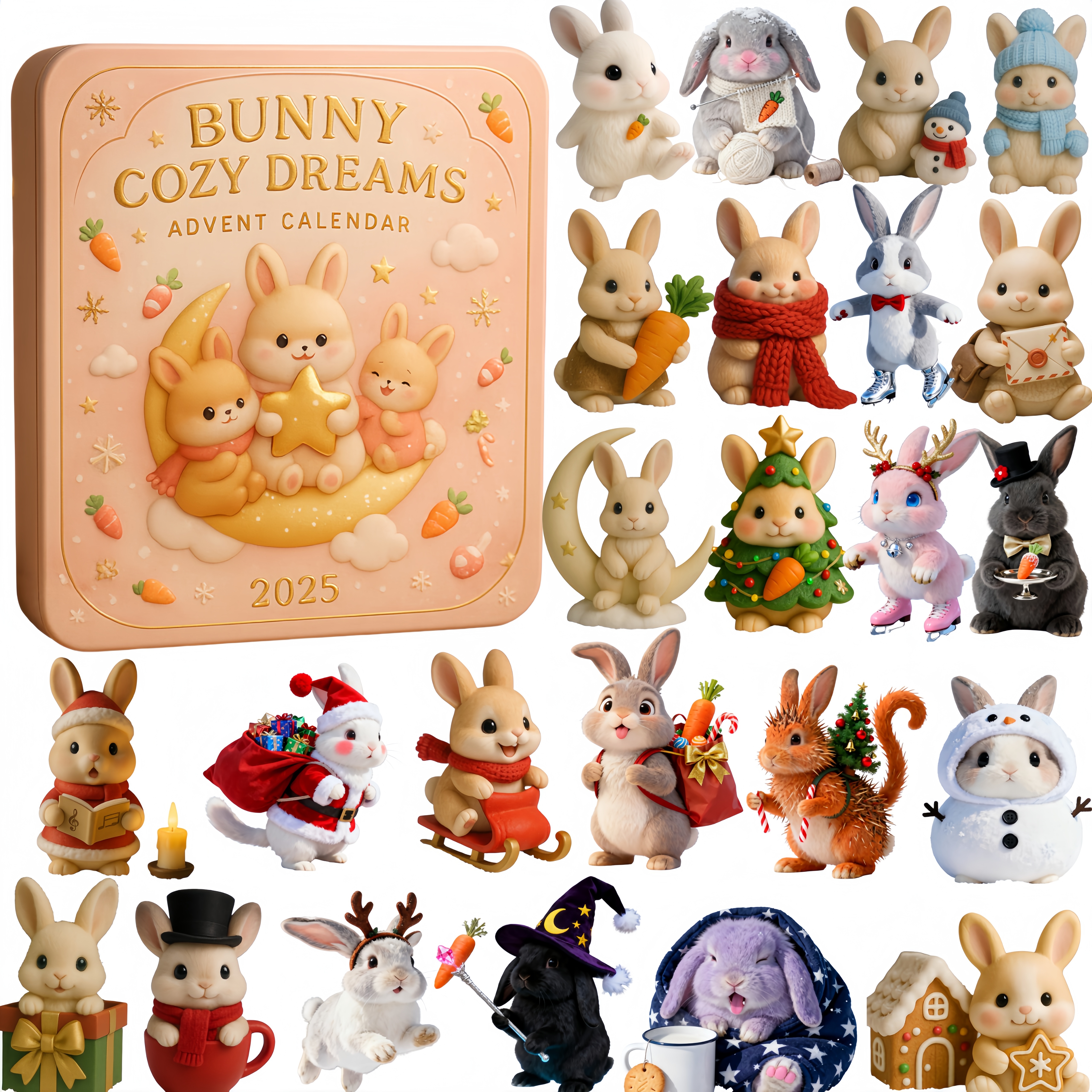 Bunny Cozy Dreams Advent Calendar 2025