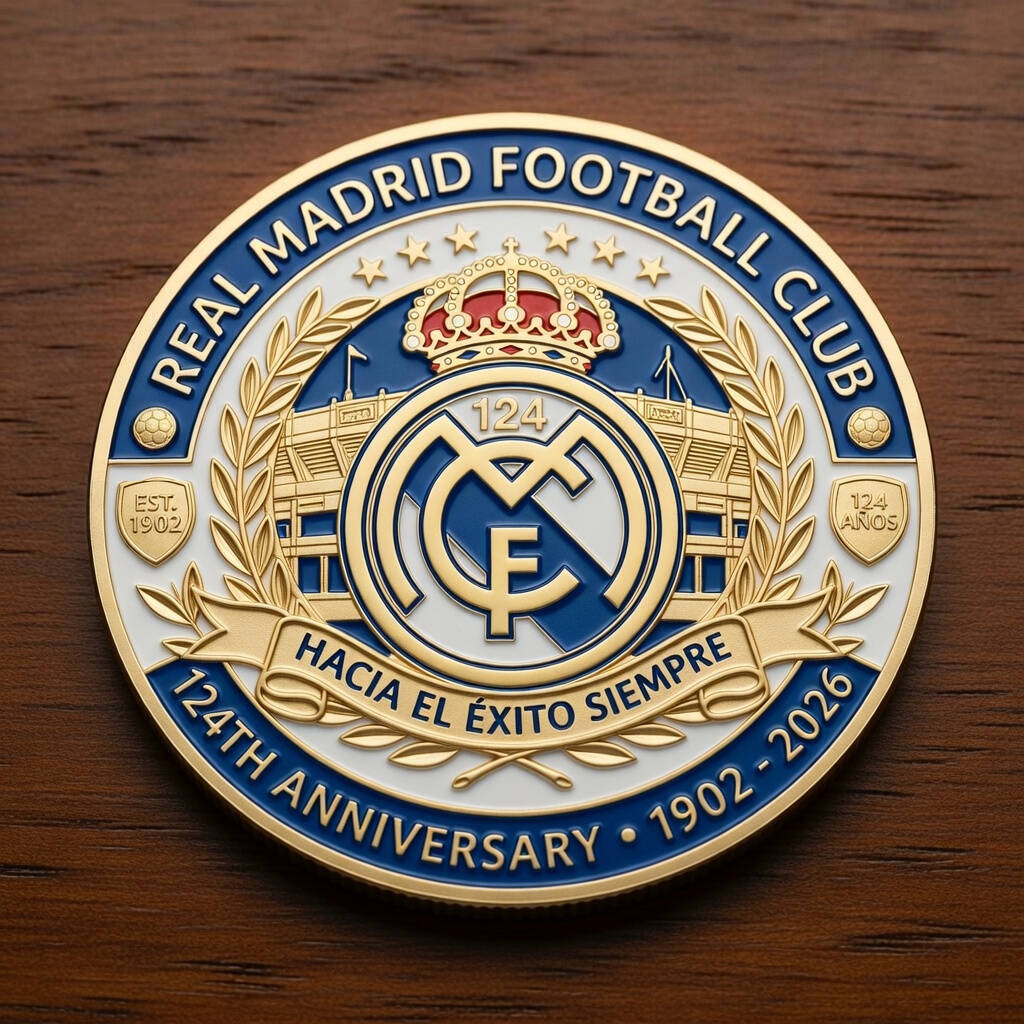 Royal Madrid 124th Anniversary Commemorative Coin