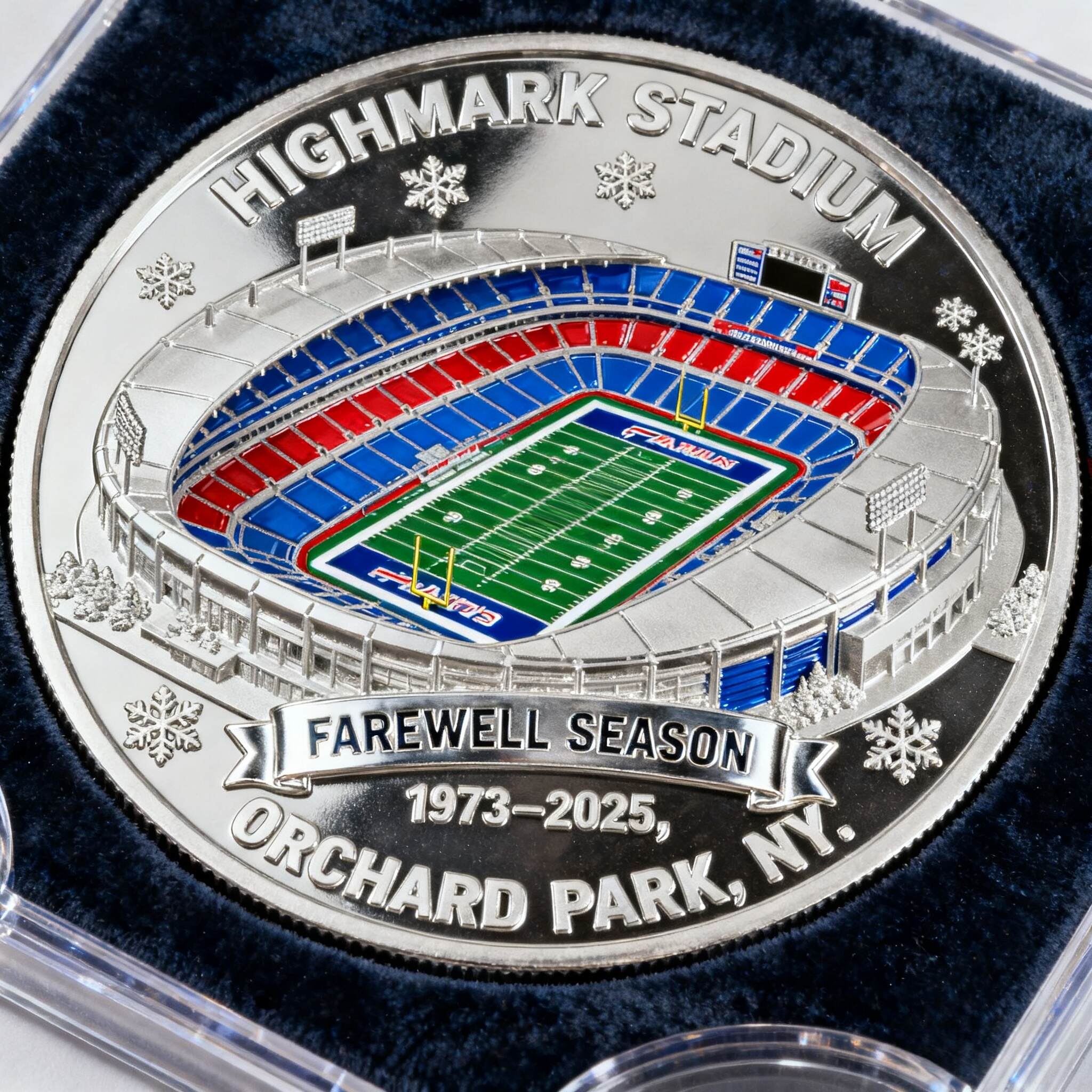 Highmark Stadium Farewell Season Coin (1973–2025)