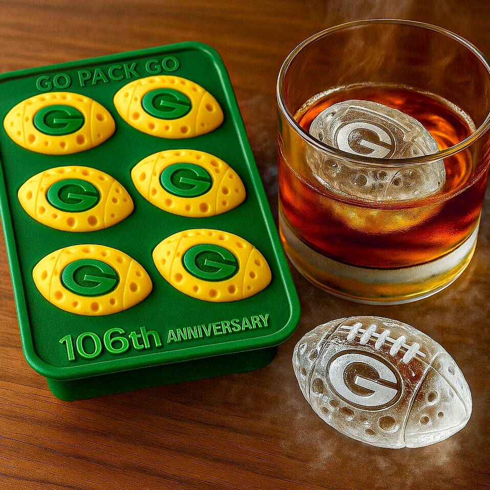 Green Bay Packers 106th Anniversary Ice Mold