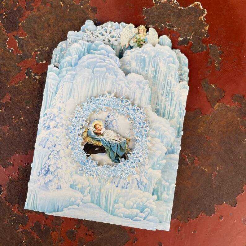 Winter Wonderland Nativity Pop-Up Christmas Card