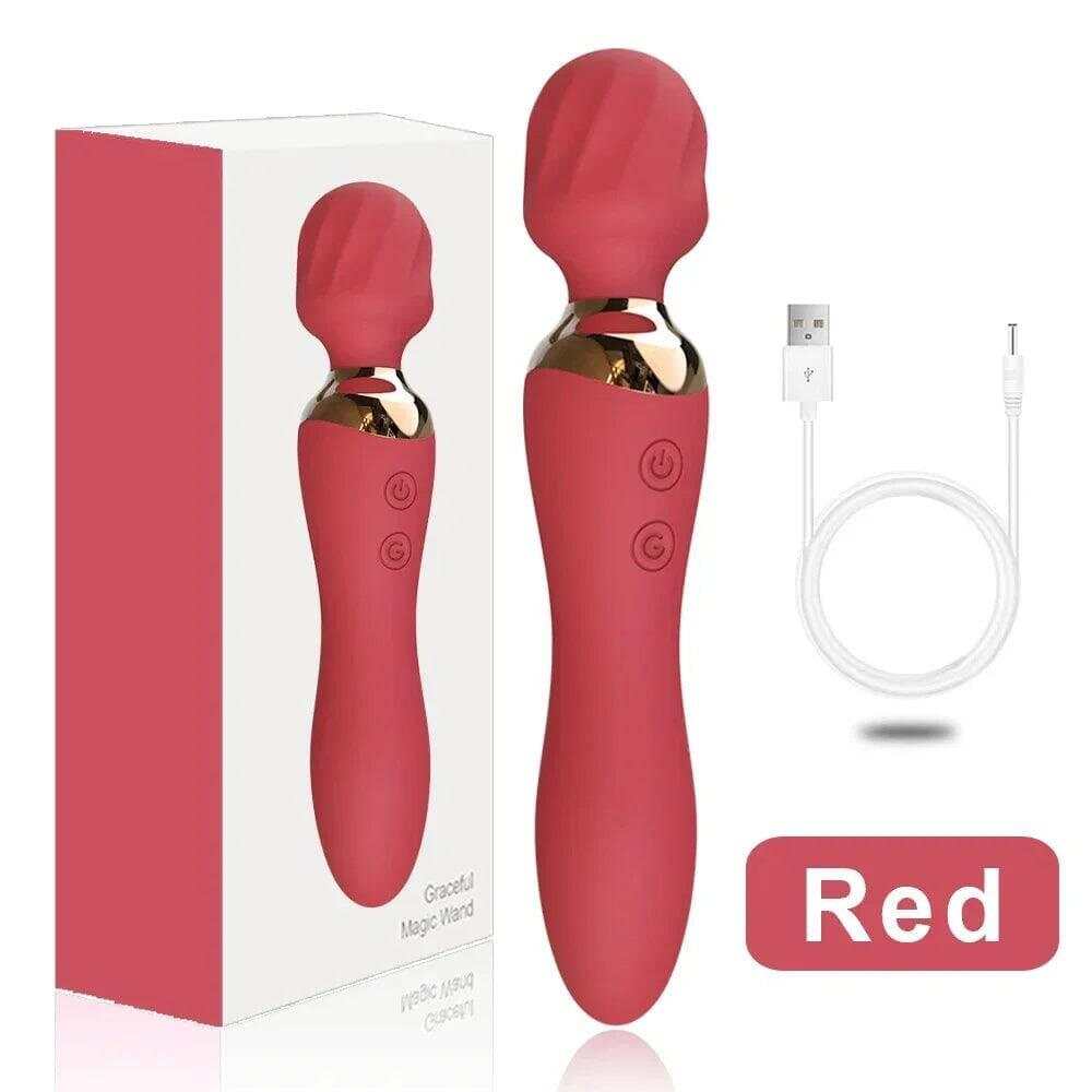 Powerful Wand Vibrator for Women – 10 Modes, Clit & G-Spot Stimulator