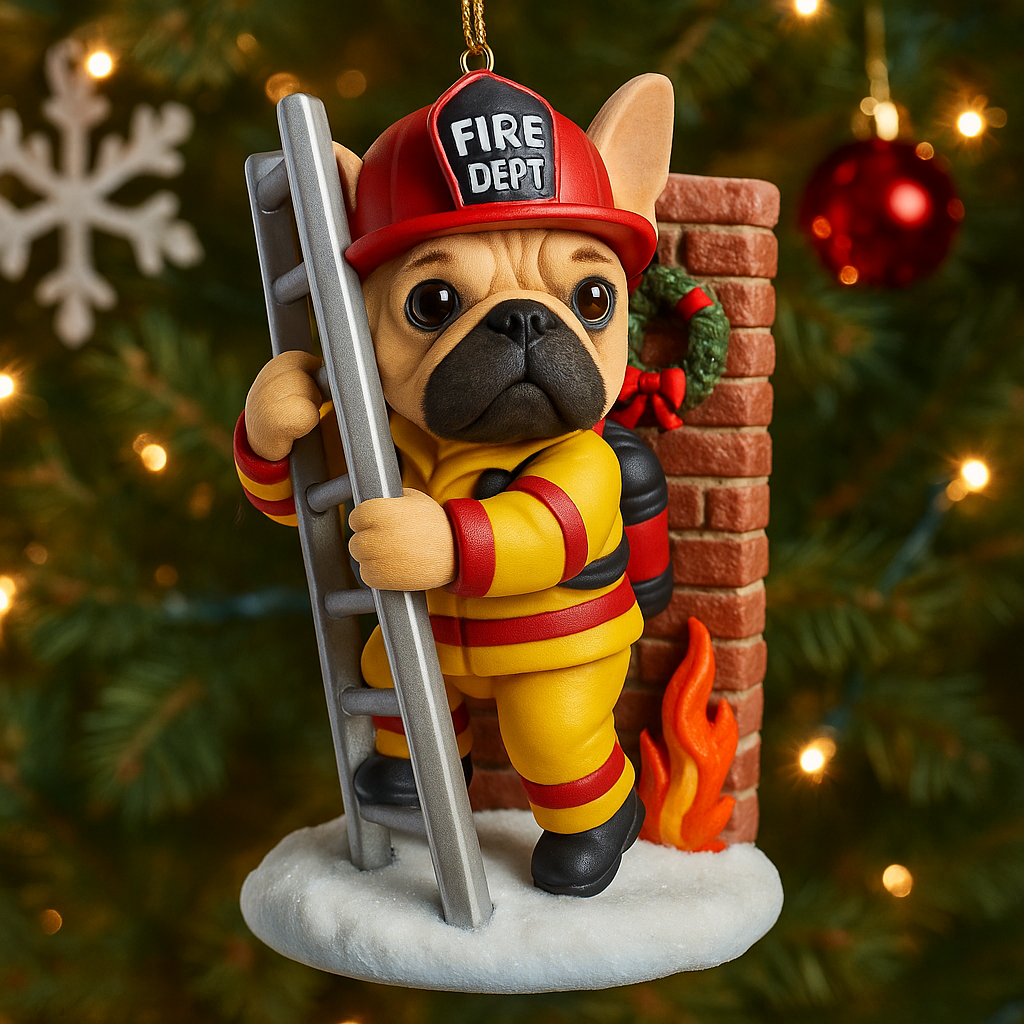 Brave Paws Firefighter Ornament Collection 2025