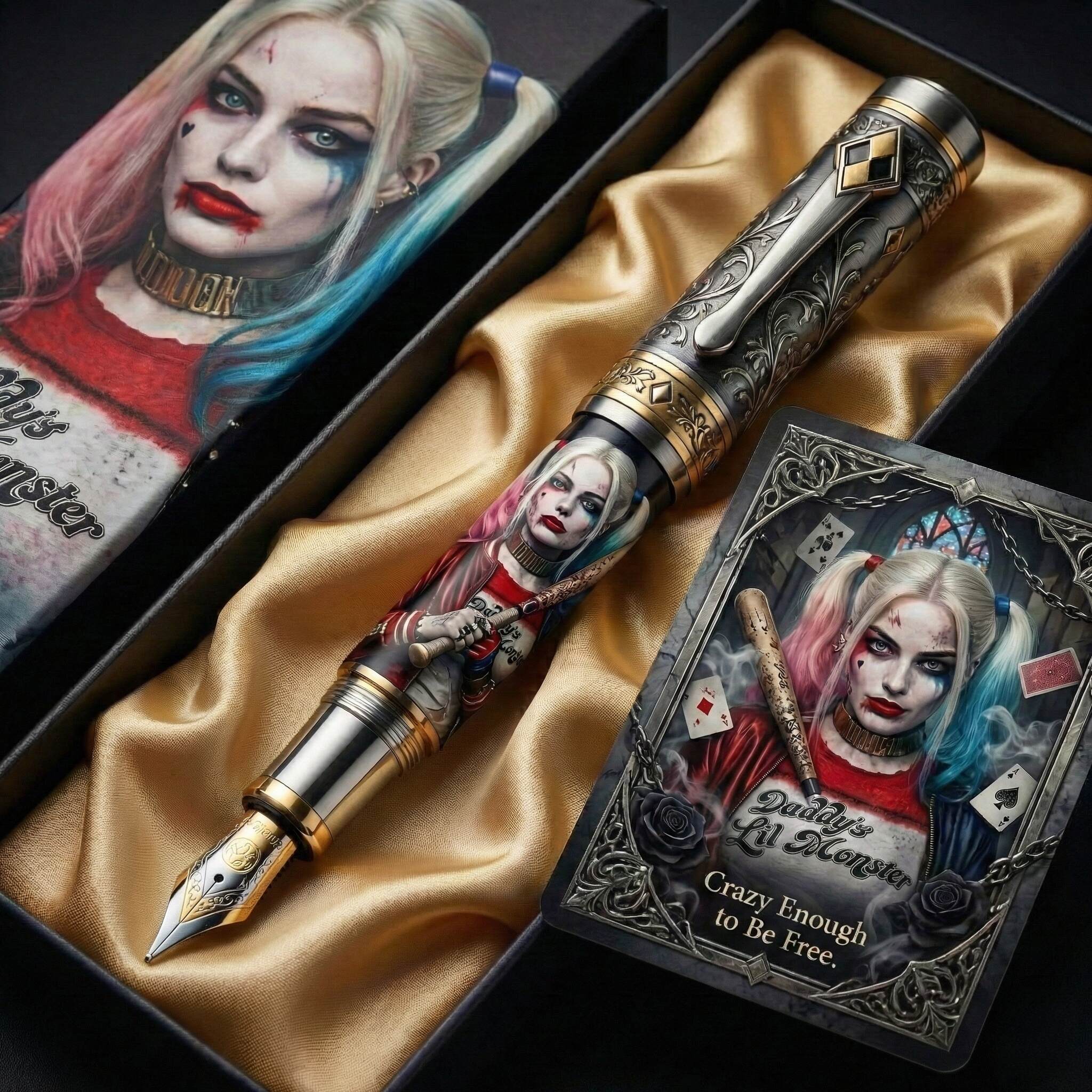 🃏 Gothic Harley Quinn Collector Pen