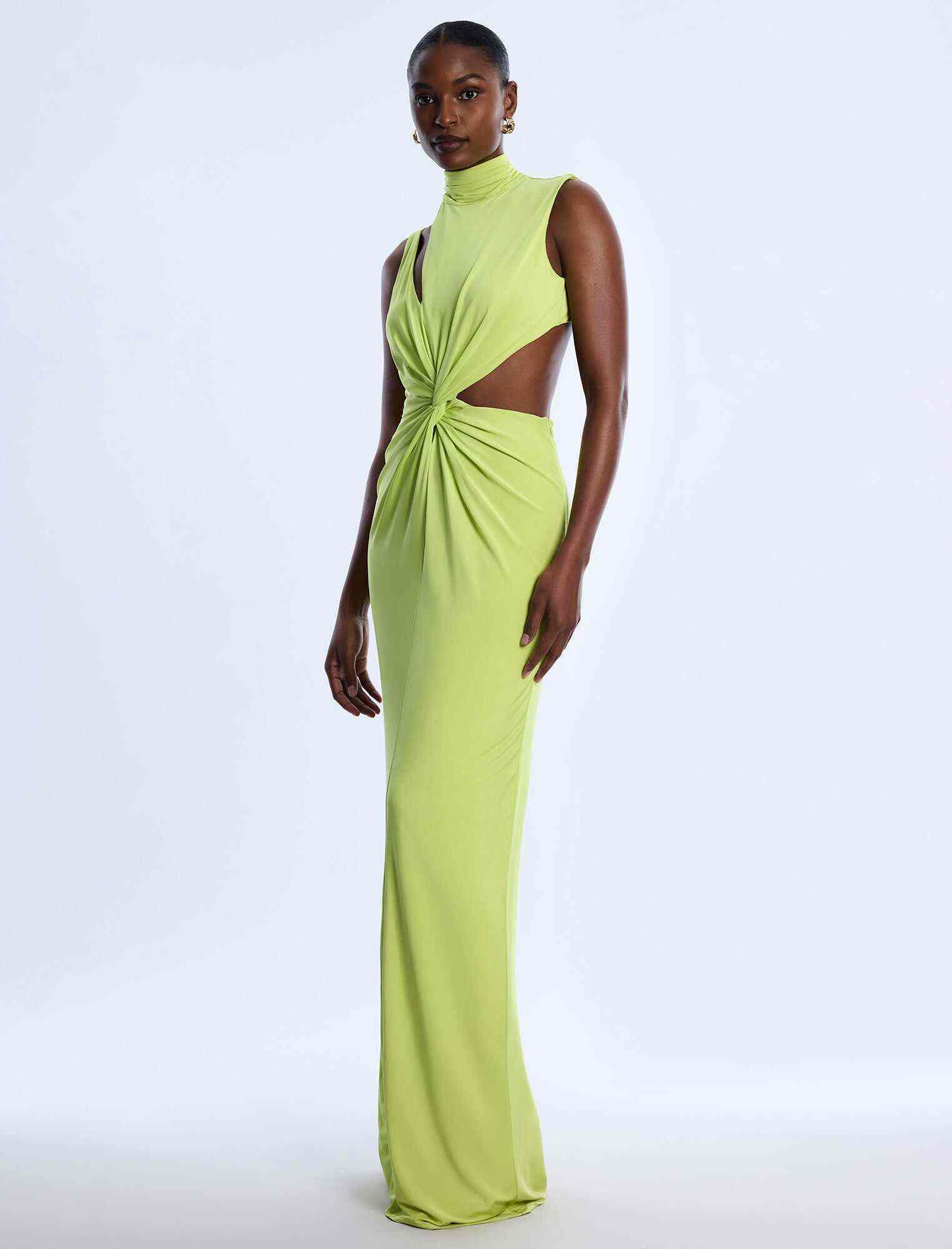 TestAsymmetrical  Jersey Gown