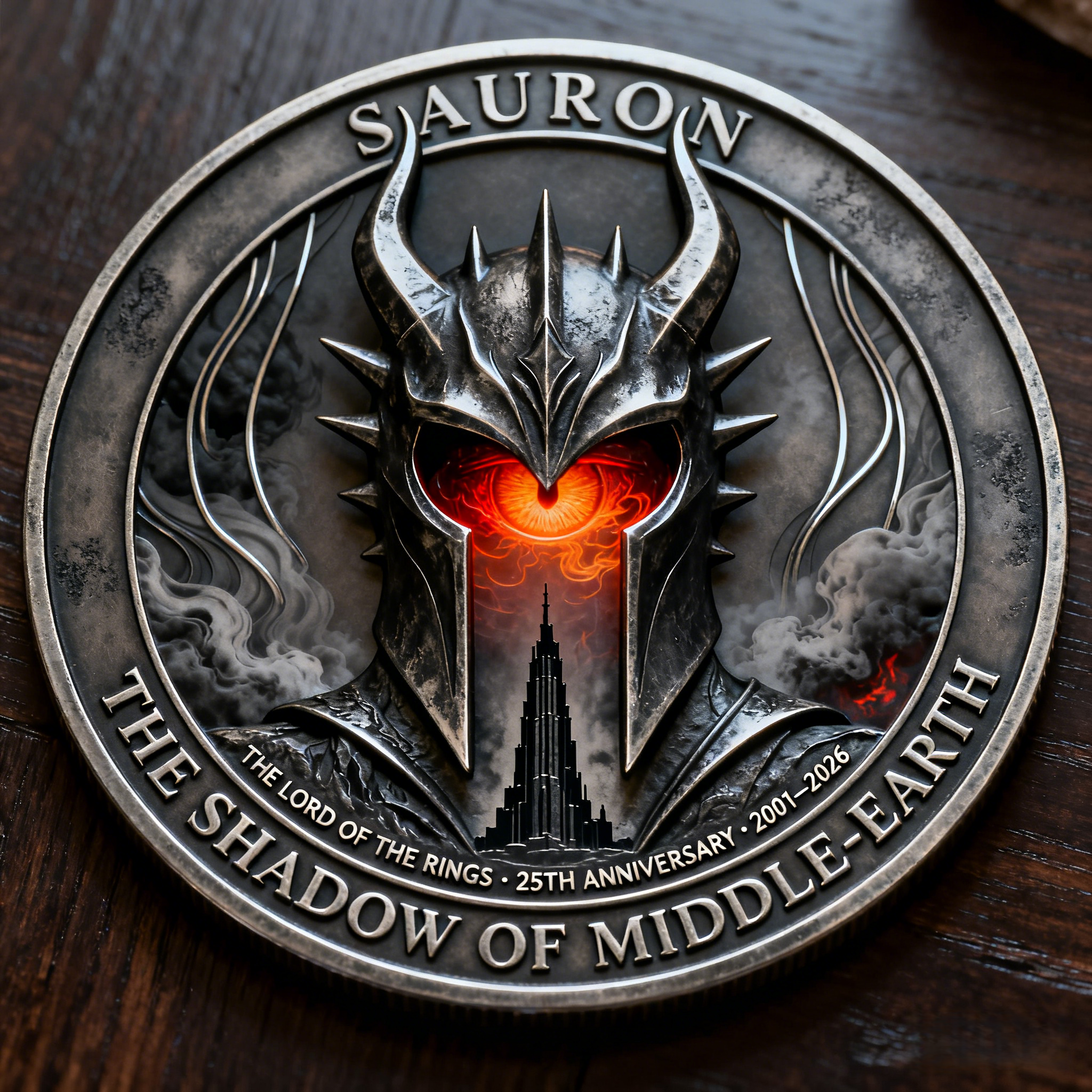 Lord of the Rings Sauron 25th Anniversary Coin
