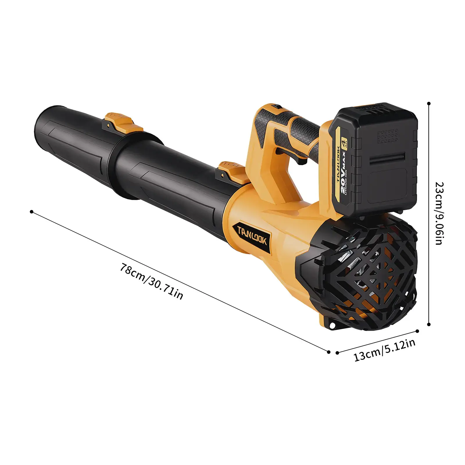 Cordless Leaf Blower - 580CFM, 160MPH, Lightweight