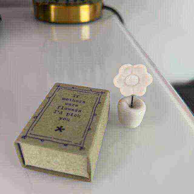 Porcelain Flower Matchbox Gift - Mother's Day Present