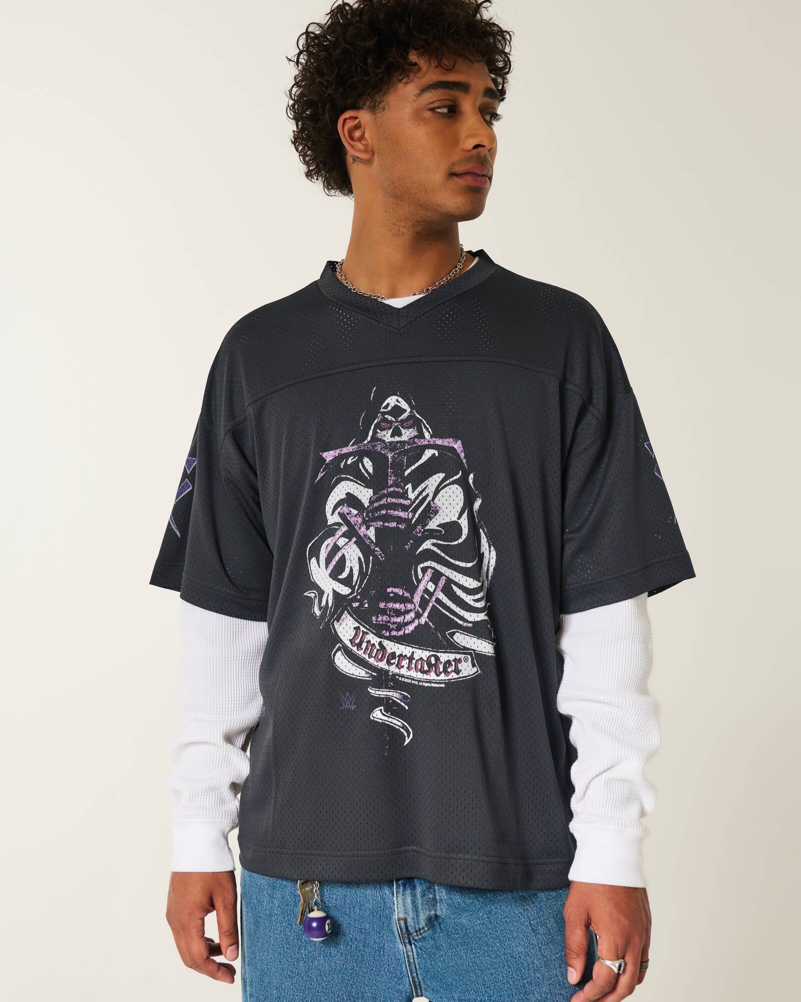 Baggy Undertaker Graphic Football Jersey