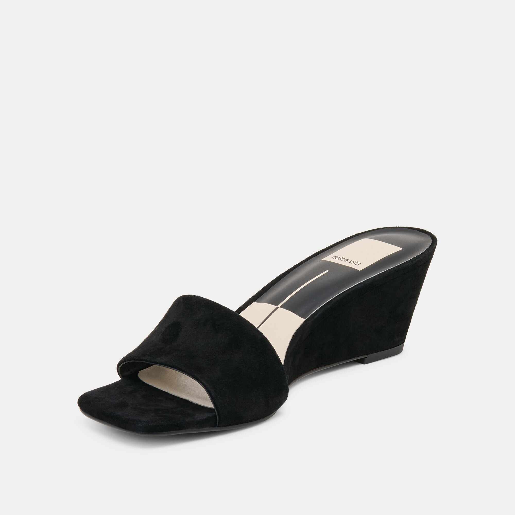 QAILY WEDGES ONYX SUEDE