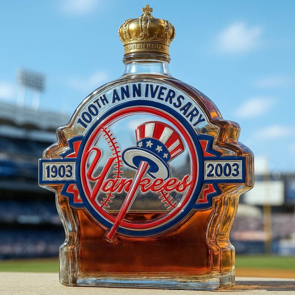 New York Yankees Commemorative Whiskey Bottle