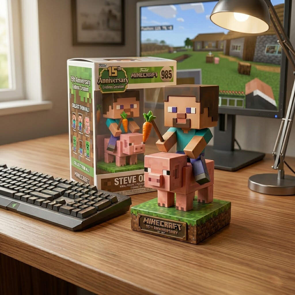 ⛏️ Minecraft 15th Anniversary Limited Edition – Collectible Figure