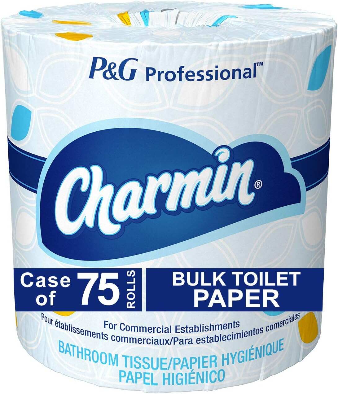 P&G PROFESSIONAL Charmin Toilet Paper Bulk for Businesses, Individually Wrapped for Commercial Use, 2-ply Standard Roll with 450 Sheets/Roll (Case of 75)