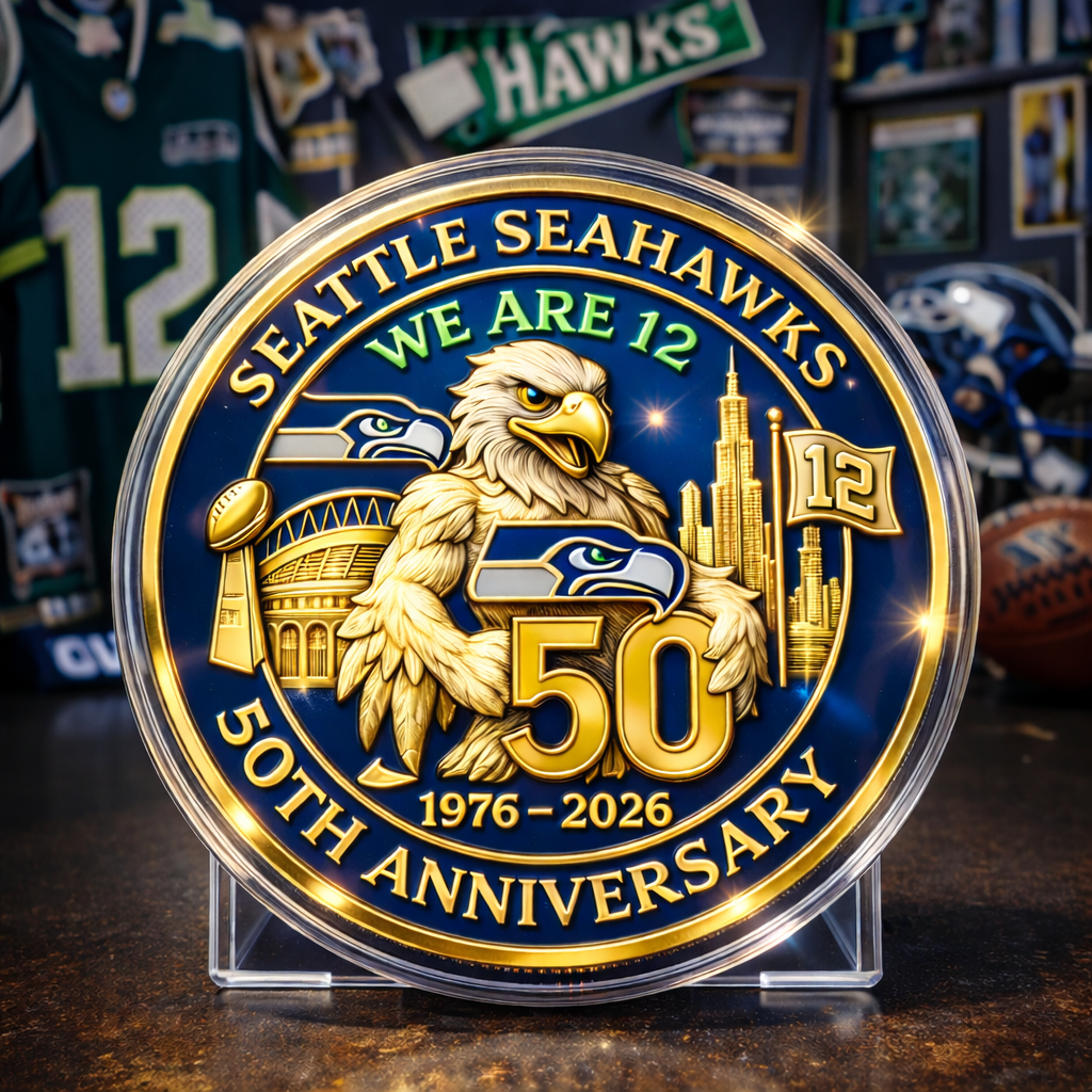 Seattle Seahawks 50th Anniversary Commemorative Coin