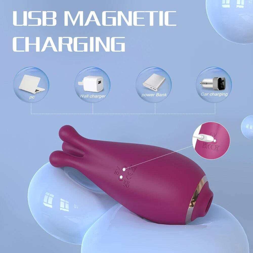 2-in-1 Clit Sucker & Vacuum Stimulator: Powerful Vibrator for Women