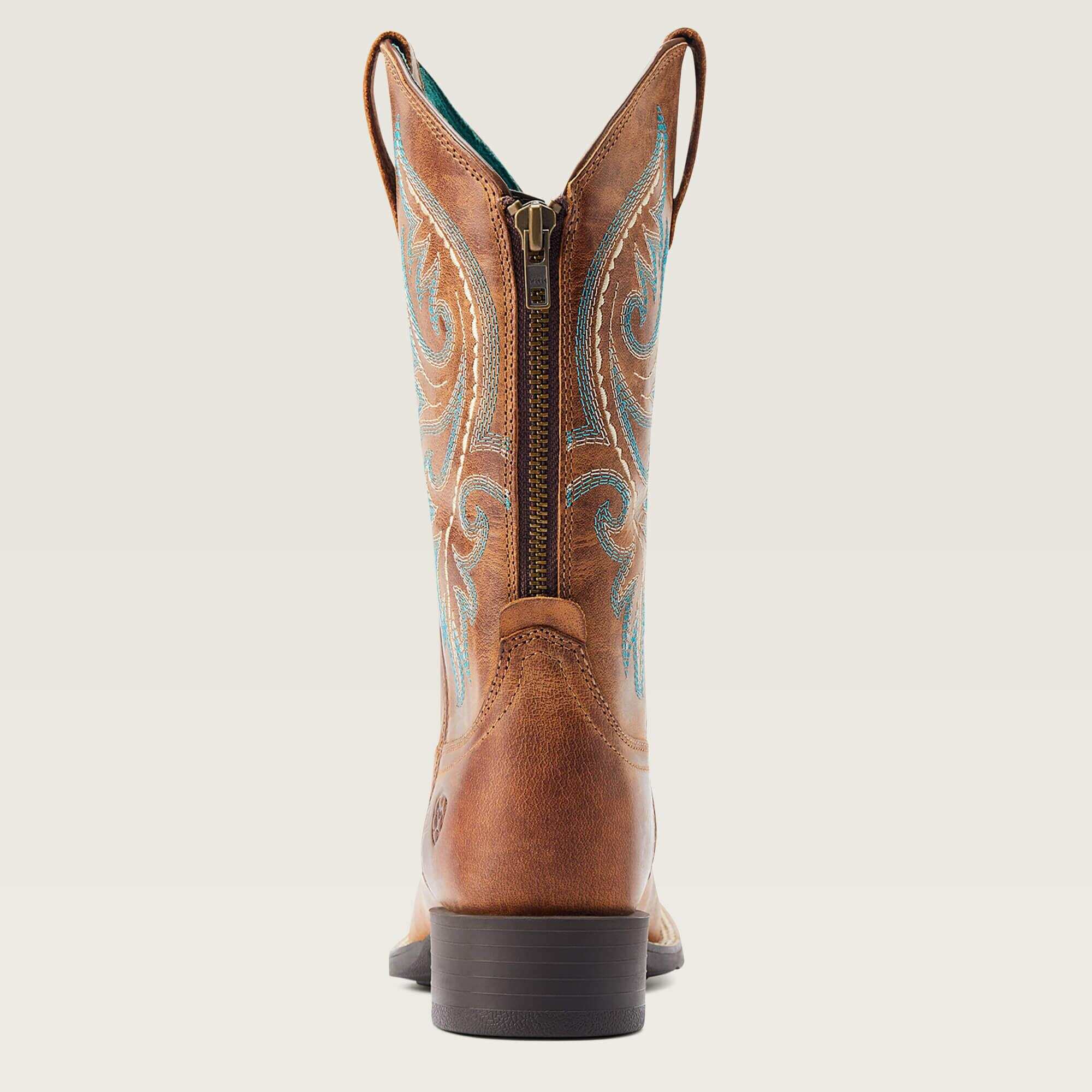 Round Up Back Zip Western Boot