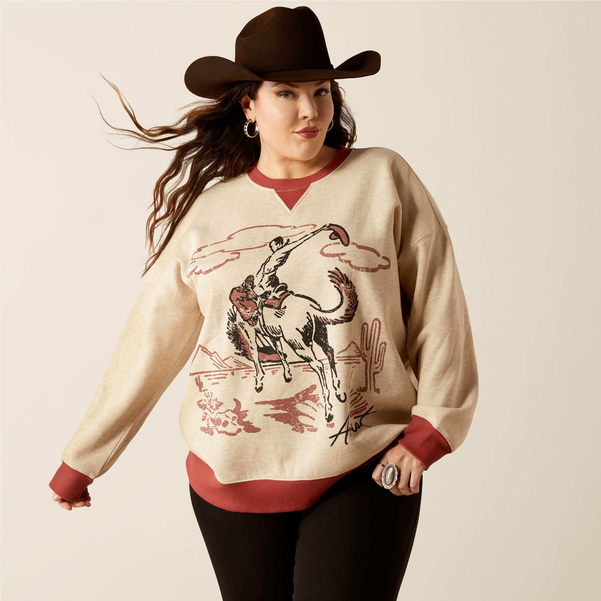 Roughstock Oversized Crew Sweatshirt