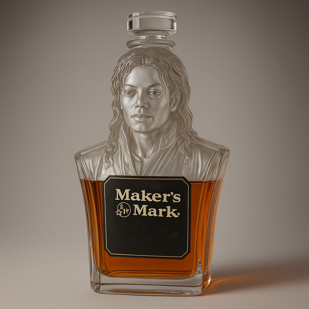 MJ Whiskey Bottle