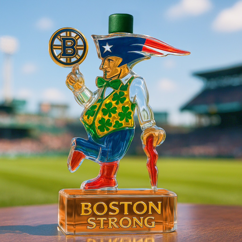 Boston Teams Glory Whiskey Bottle